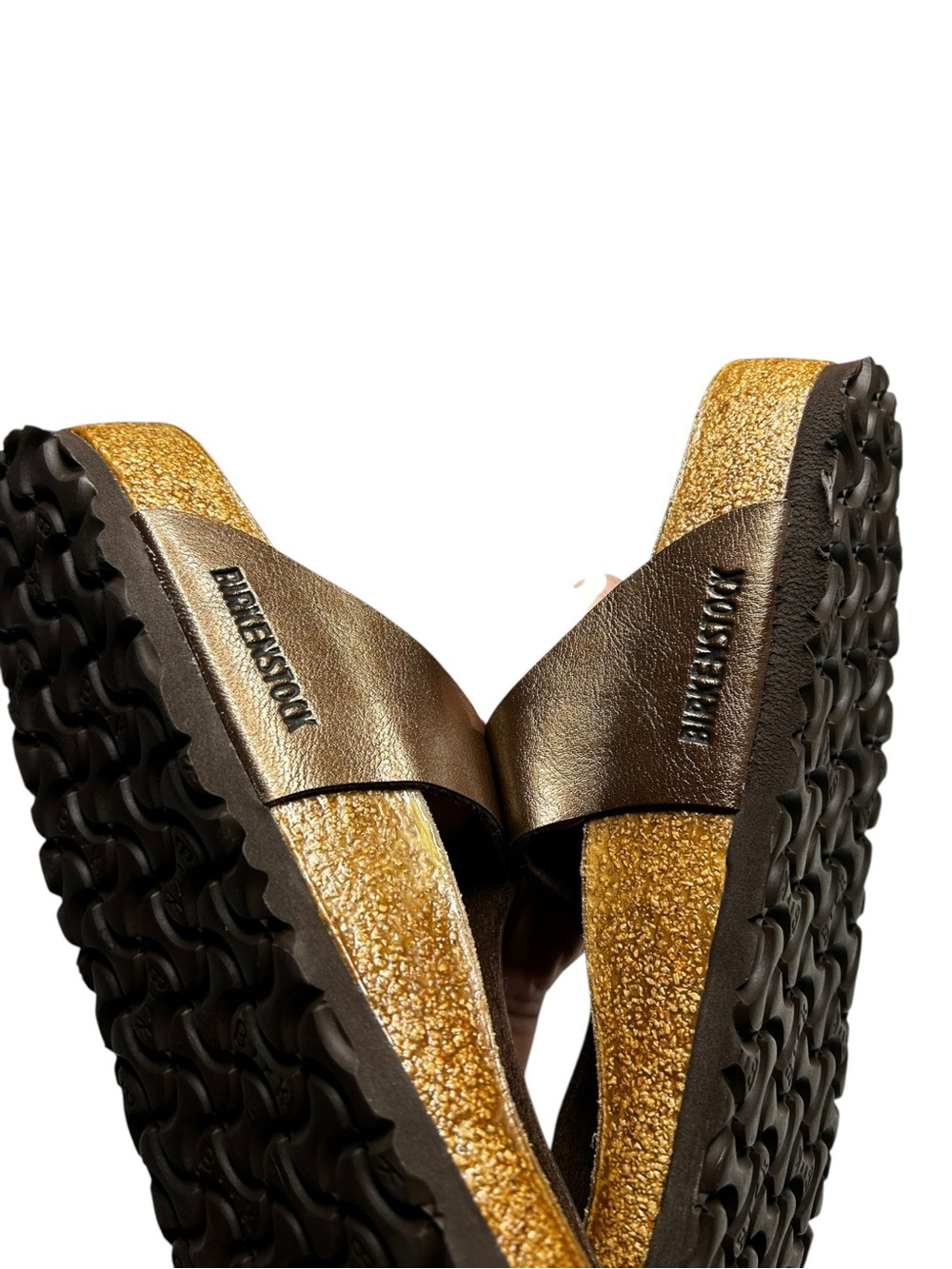 Birkenstock Gizeh Graceful Toffee Metallic Sandals EU 41 Regular Wide - Picture 9 of 12